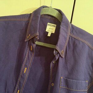 [2 f 29] Moschino Shirt, Women, Size 8/10, denim like, blue